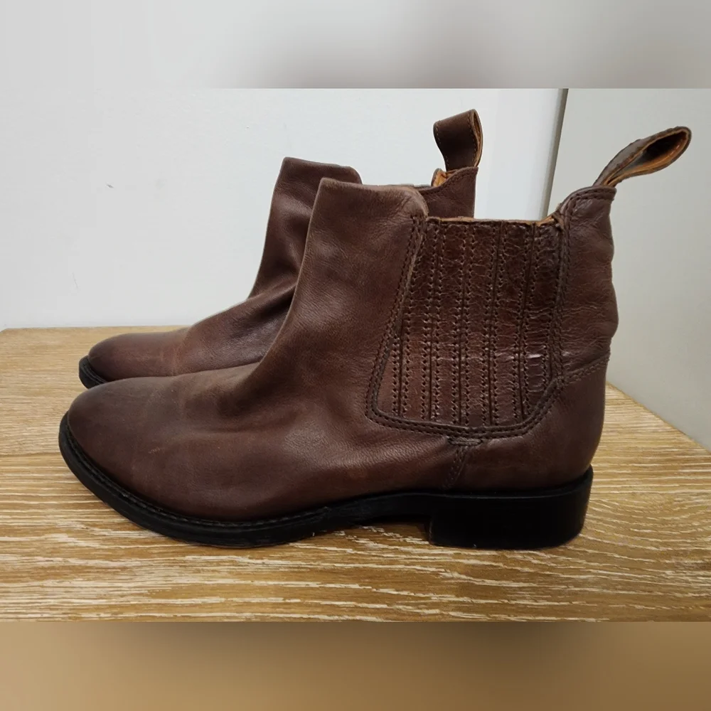 Franco Sarto Brown Ankle Boots - Picture 7 of 11
